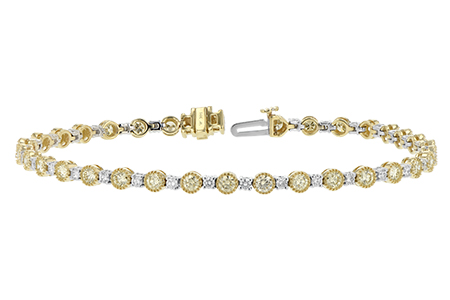 A242-81380: BRACELET 2.22 YELLOW DIA 3.04 TW