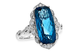 A244-55917: LDS RG 6.75 LONDON BLUE TOPAZ 6.90 TGW (16x8MM BT)
