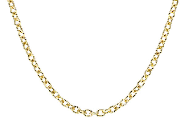 A328-25035: CABLE CHAIN (18IN, 1.3MM, 14KT, LOBSTER CLASP)