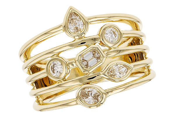 A328-25999: LDS DIA RG .50 TW FANCY CUT DIAMONDS
