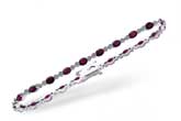 B238-26844: BRACELET 4.08 RUBY 4.55 TGW