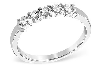 B240-04108: LDS DIA WED RG .25 TW (5 STONES)