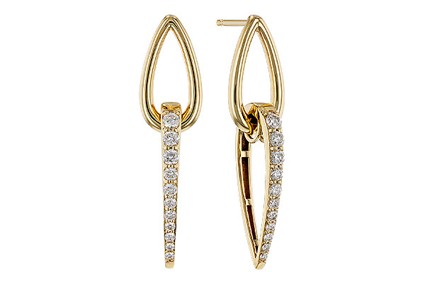 B329-10517: EARRINGS .75 TW