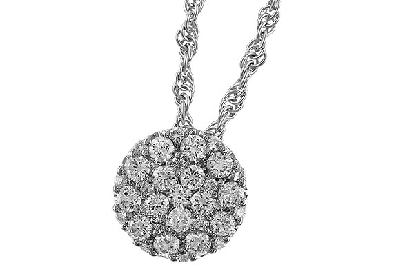 B329-12280: NECKLACE .25 TW