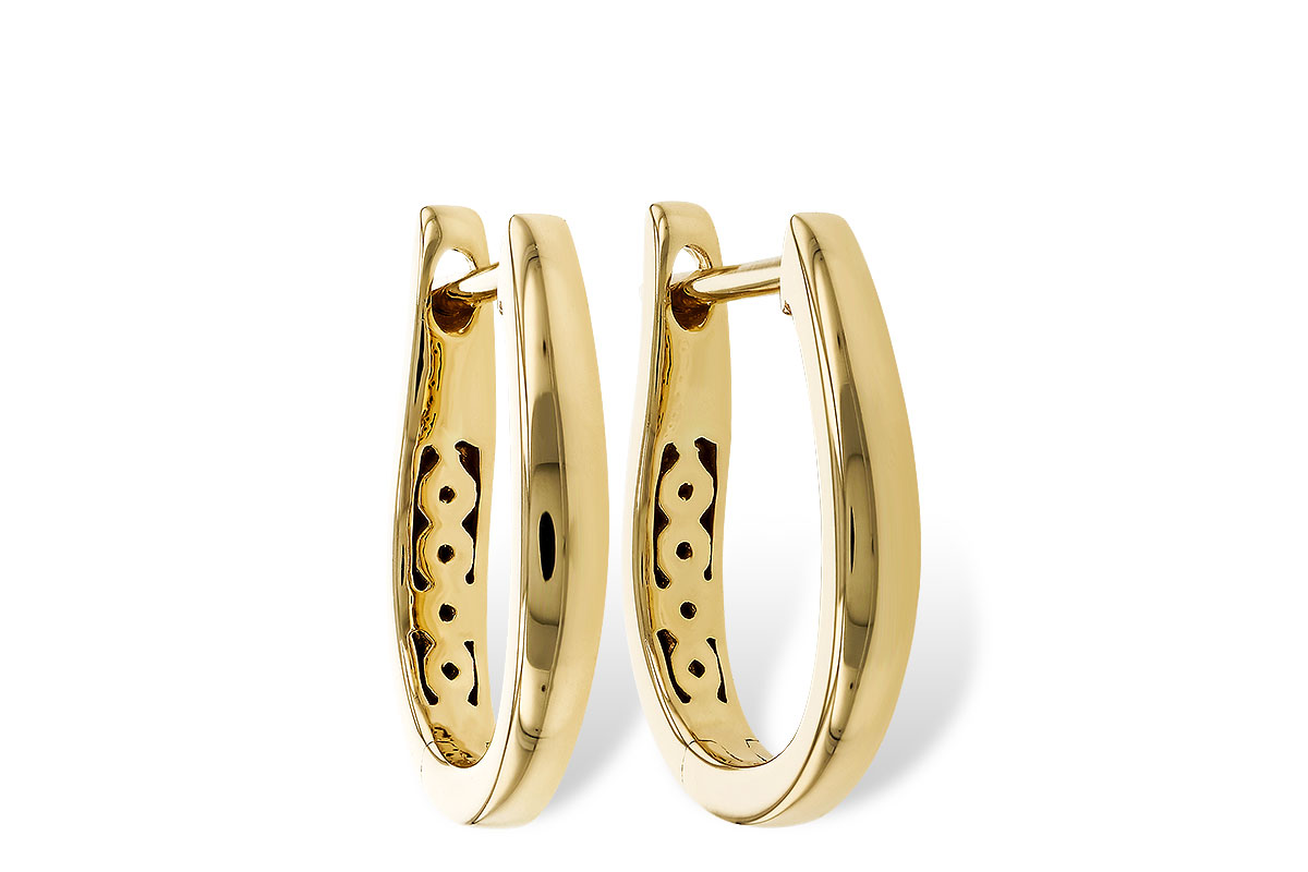 B329-15071: GOLD EARRINGS (15MM)