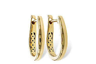 B329-15071: GOLD EARRINGS (15MM)