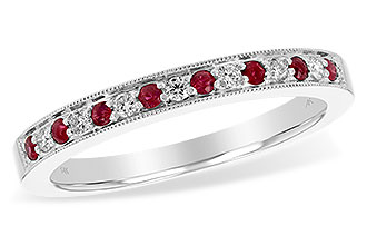 C238-24117: LDS WED RG .12 RUBY .21 TGW