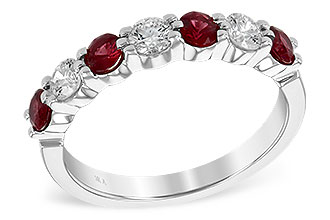 C240-05971: LDS WED RG .61 TW RUBY 1.00 TGW