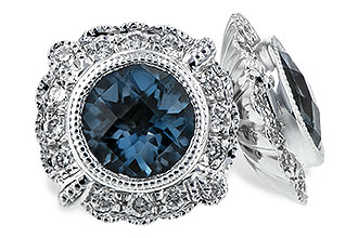 C243-65935: EARR 1.03 BLUE TOPAZ 1.17 TGW