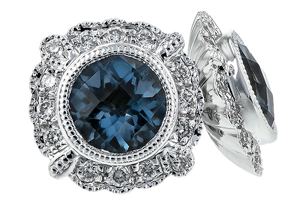 C243-65935: EARR 1.03 BLUE TOPAZ 1.17 TGW