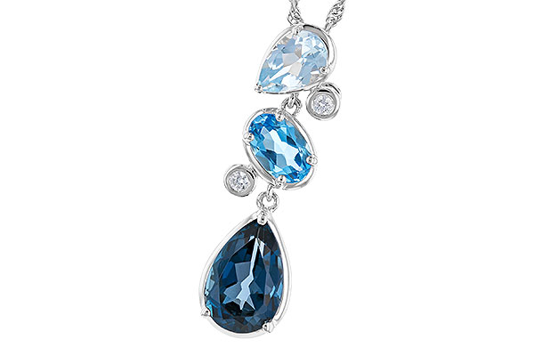 C328-21444: NECK 1.99 TW BLUE TOPAZ 2.02 TGW