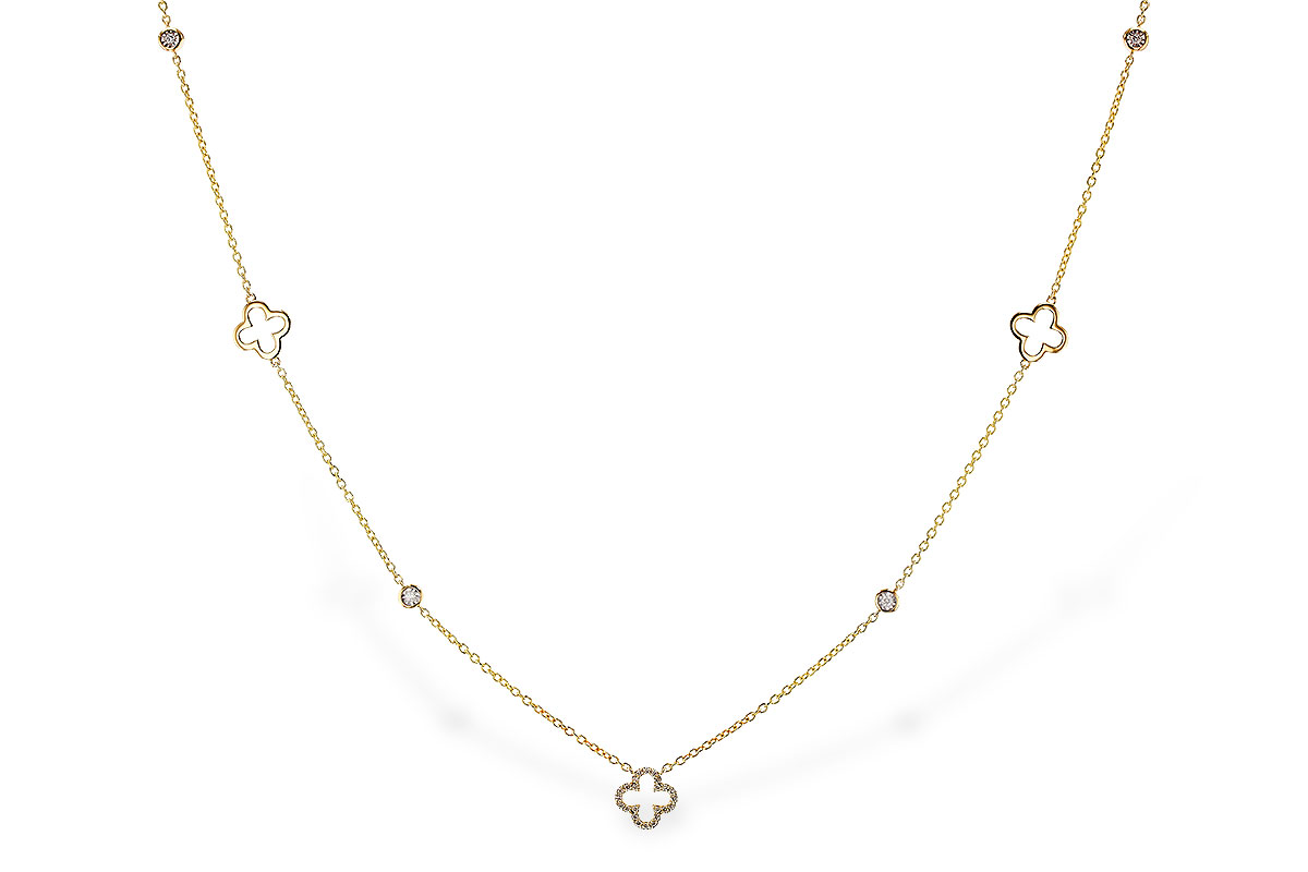 C329-11417: NECKLACE .20 TW (18")