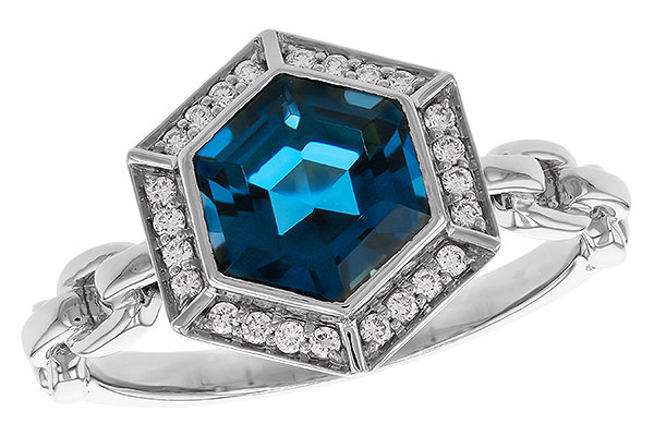 C329-15044: LDS RG 2.03 LONDON BLUE TOPAZ 2.14 TGW (7.5MM LBT)