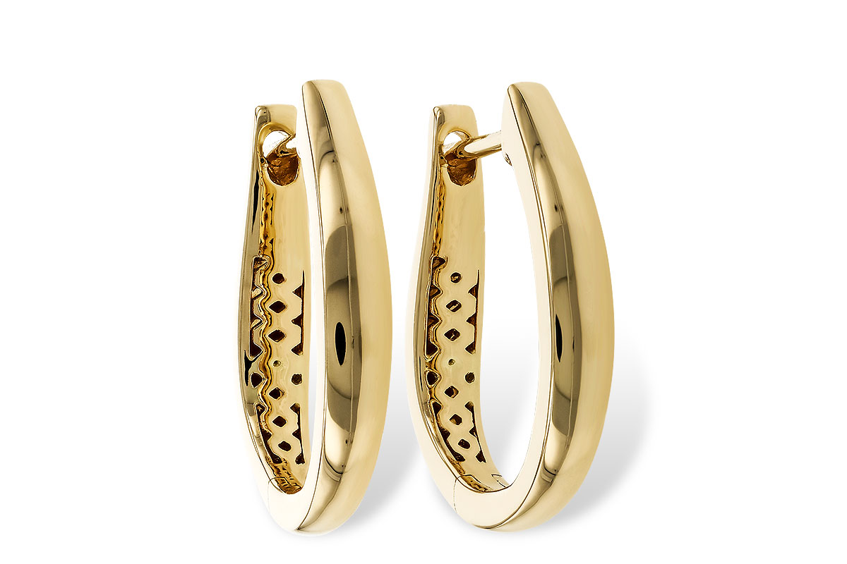 C329-15080: GOLD EARRINGS (17MM)