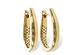 C329-15080: GOLD EARRINGS (17MM)