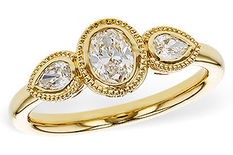 C329-16898: LDS DIA RG .60 TW FANCY CUT DIAMONDS