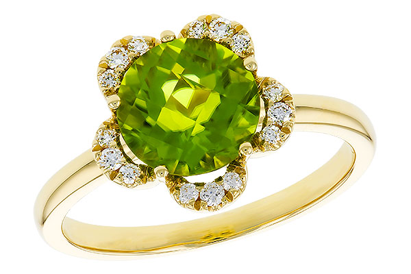 C329-17744: LDS RG 2.16 PERIDOT 2.28 TGW (8MM RD)