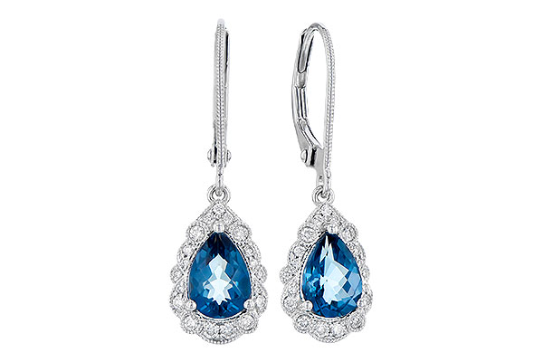 D327-35089: EARR 1.48 TW LONDON BLUE TOPAZ 1.63 TGW