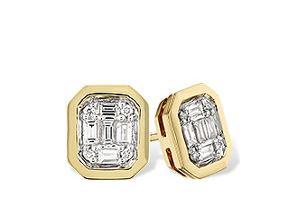 D328-25971: EARRINGS .13 BAG .16 TW