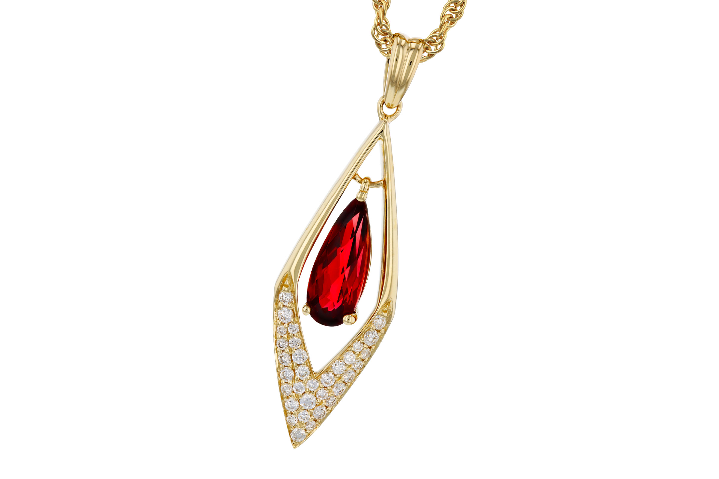 D330-02298: NECK .93 GARNET 1.10 TGW (10x4MM GAR)