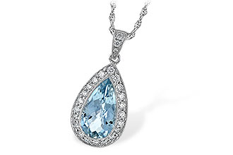 E060-08716: NECKLACE 2.20 AQUA 2.55 TGW