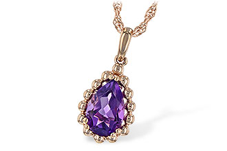 E243-67798: NECKLACE 1.06 CT AMETHYST