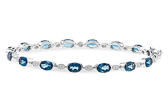 E244-60544: BRACELET 7.20 LONDON BLUE TOPAZ 7.36 TGW
