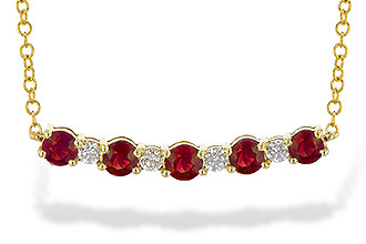 E244-63189: NECK .58 TW RUBY .70 TGW