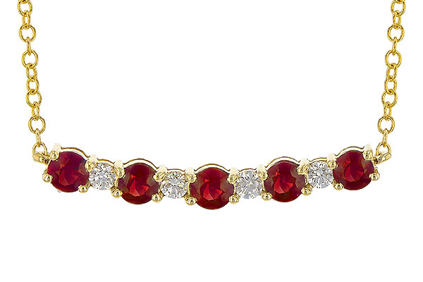 E244-63189: NECK .58 TW RUBY .70 TGW