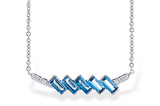 E327-35071: NECK .75 LONDON BLUE TOPAZ .80 TGW