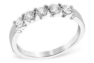 F240-04116: LDS DIA WED RG .50 TW (5 STONES)