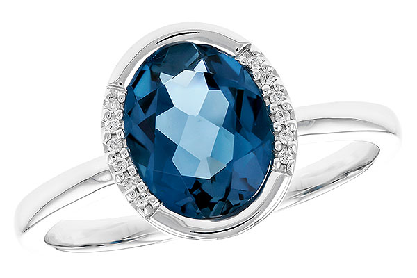 F328-22344: LDS RG 1.90 TW LONDON BLUE TOPAZ 1.93 TGW(9x7 LBT)
