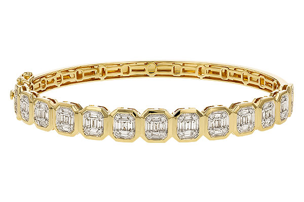 F329-09616: BANGLE .81 TW BAGUETTE 1.00 TW