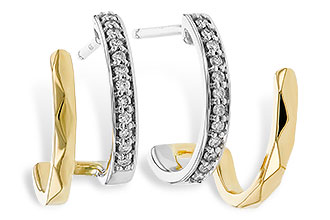 F329-13198: EARRINGS .12 TW