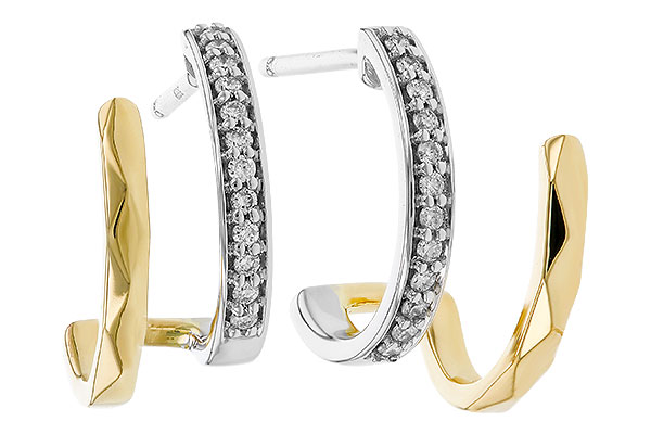 F329-13198: EARRINGS .12 TW