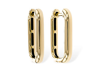 F329-15089: GOLD EARRINGS (18MM)