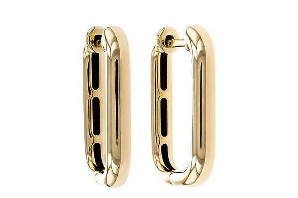 F329-15089: GOLD EARRINGS (18MM)