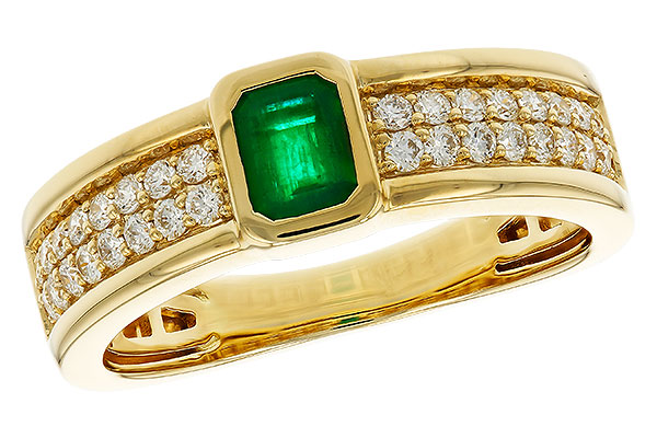 F329-15989: LDS RG .42 EMERALD .75 TGW (5x4MM EM)