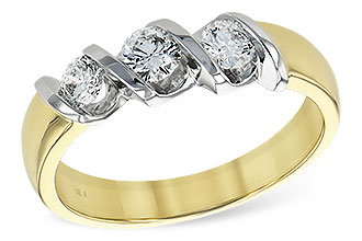 G147-34107: LDS WED RING .20 BR .50 TW