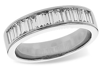 G329-09616: LDS DIA WED RG .70 TW BAGUETTES