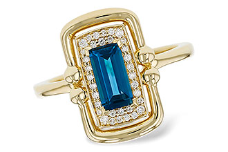 G330-00498: LDS RG .84 LONDON BLUE TOPAZ .96 TGW (8x4MM LBT)