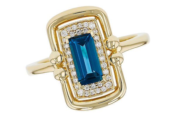 G330-00498: LDS RG .84 LONDON BLUE TOPAZ .96 TGW (8x4MM LBT)