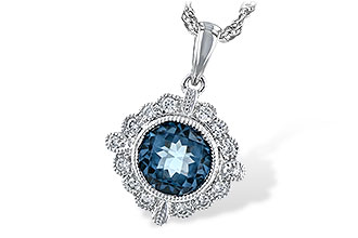 H243-66871: NECK .98 BLUE TOPAZ 1.10 TGW