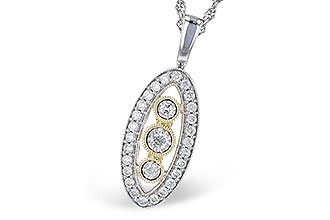 H327-28716: NECKLACE .34 TW