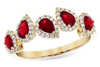 H327-29607: LDS RG .90 TW RUBY 1.14 TGW