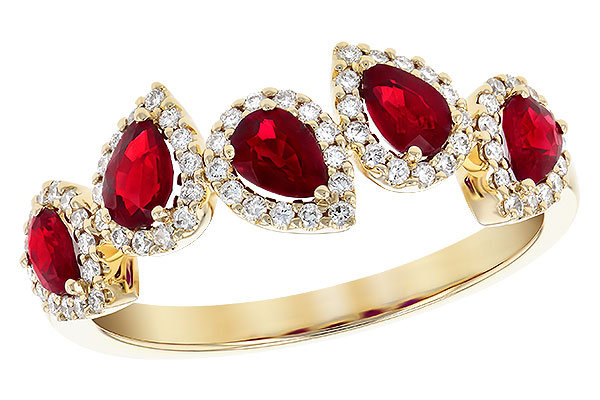 H327-29607: LDS RG .90 TW RUBY 1.14 TGW