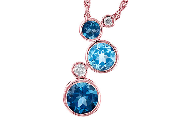 H327-34171: NECK 2.30 BLUE TOPAZ 2.40 TGW