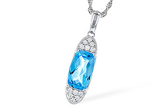 H328-18671: NECK 2.02 BLUE TOPAZ 2.12 TGW