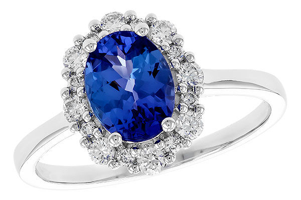 H328-23262: LDS RG 1.02 TANZANITE 1.30 TGW (8x6 OVAL)