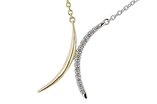H329-09580: NECKLACE .14 TW (18")